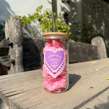 Load image into Gallery viewer, Emotional Support Iced Coffee Glass Tumbler