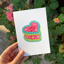 Load image into Gallery viewer, Happy Birthday Heart Cake Card