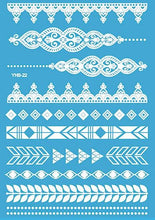 Load image into Gallery viewer, White Henna Temporary Tattoos