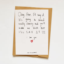 Load image into Gallery viewer, I Love You (Damnit) Card