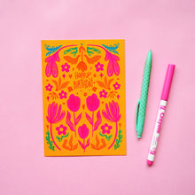 Load image into Gallery viewer, Happy Birthday Bird Garden Card