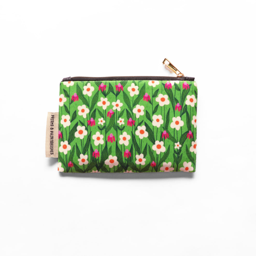 Daisy Garden Small Zipper Pouch