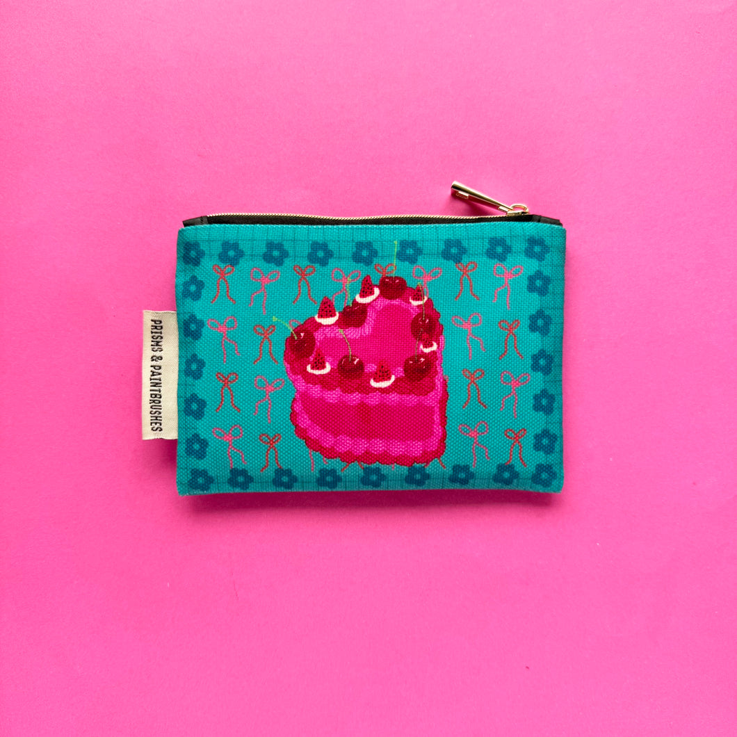 Ribbon Cake Small Zipper Pouch