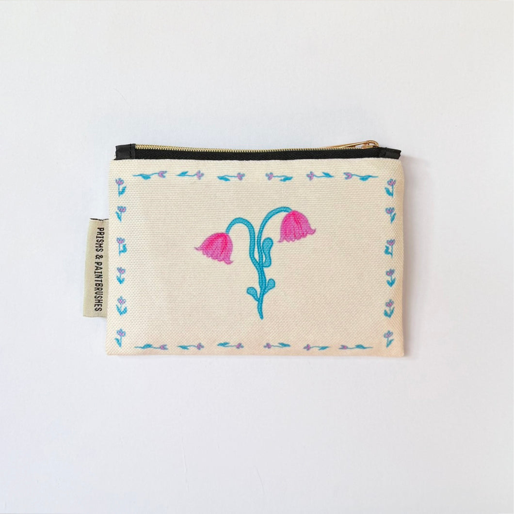 Cotton Candy Tulips Small Zipper Pouch