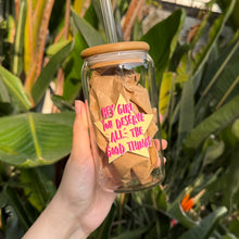 Load image into Gallery viewer, Hey Girl You Deserve All the Good Things Glass Tumbler
