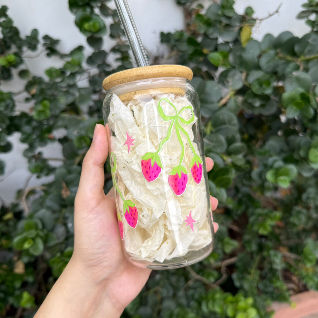 Strawberry Fields Glass Tumbler