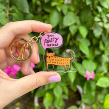 Load image into Gallery viewer, Purrtty Pawesome Acrylic Keychain
