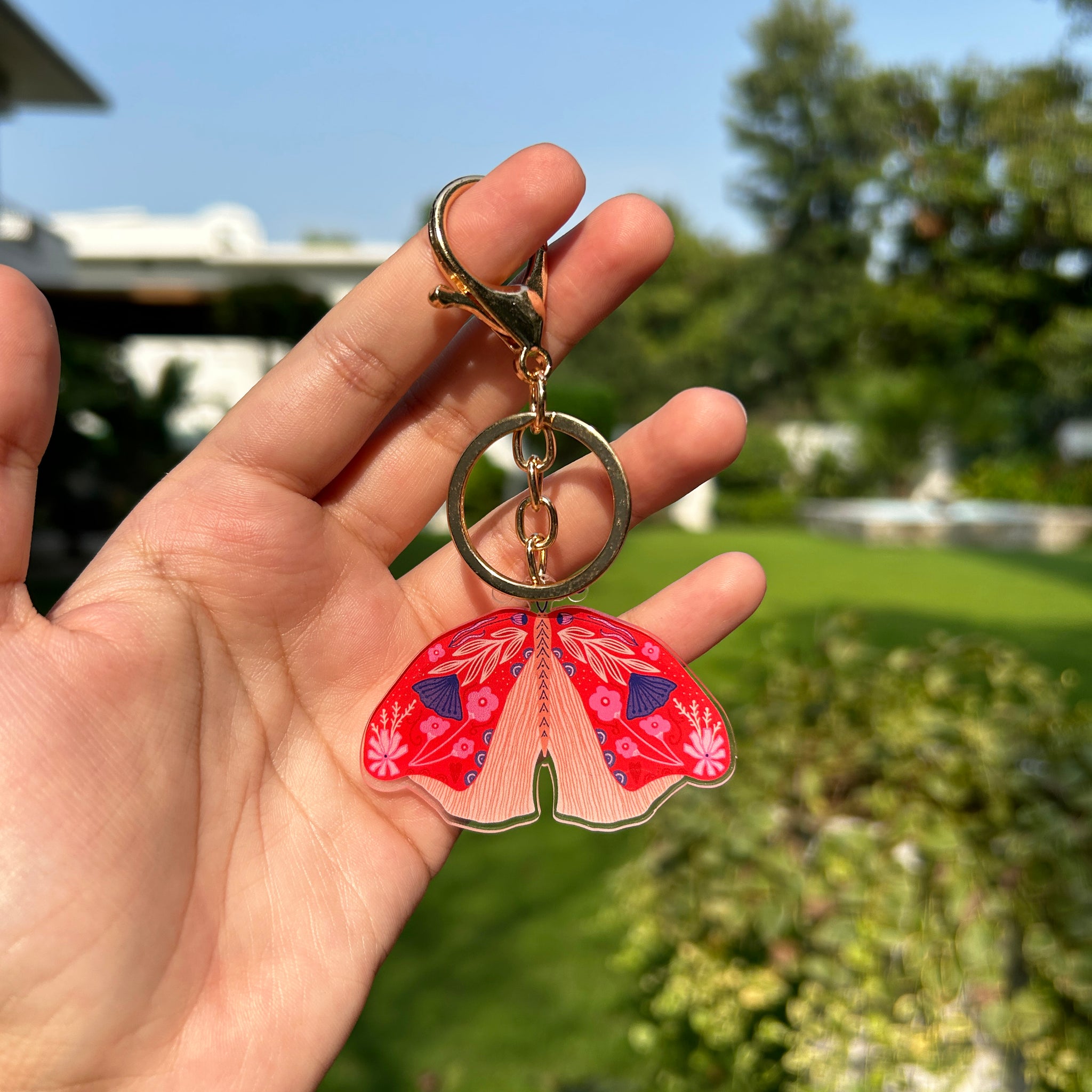 Laila Butterfly Acrylic Keychain – Prisms and Paintbrushes