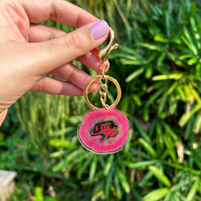 Load image into Gallery viewer, Khatarnak Pink Acrylic Keychain
