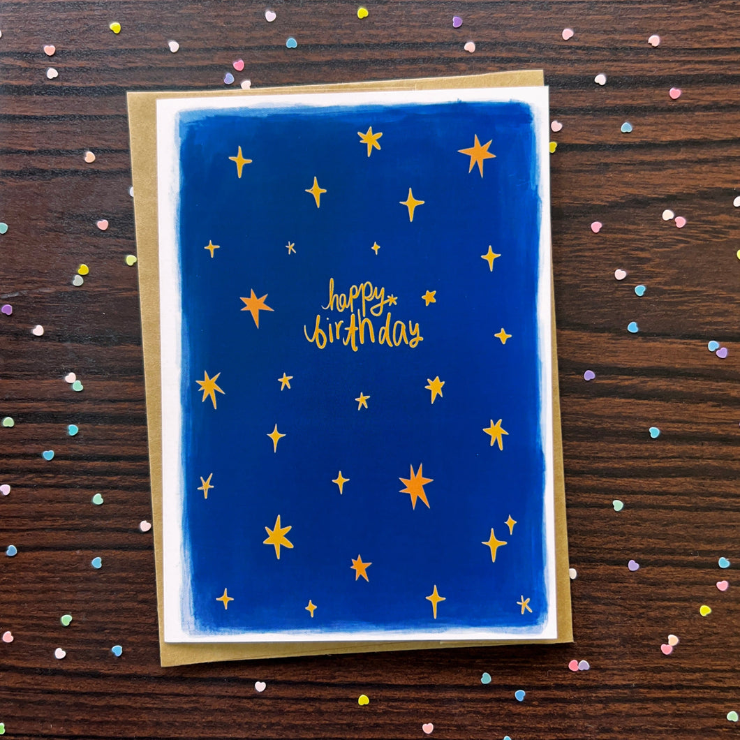 Starry Birthday Card