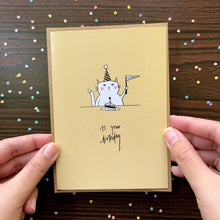 Load image into Gallery viewer, Birthday Cat Card
