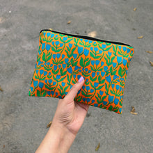 Load image into Gallery viewer, Orange Summer Zipper Pouch
