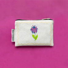 Load image into Gallery viewer, Enchanted Wood Flower Small Zipper Pouch
