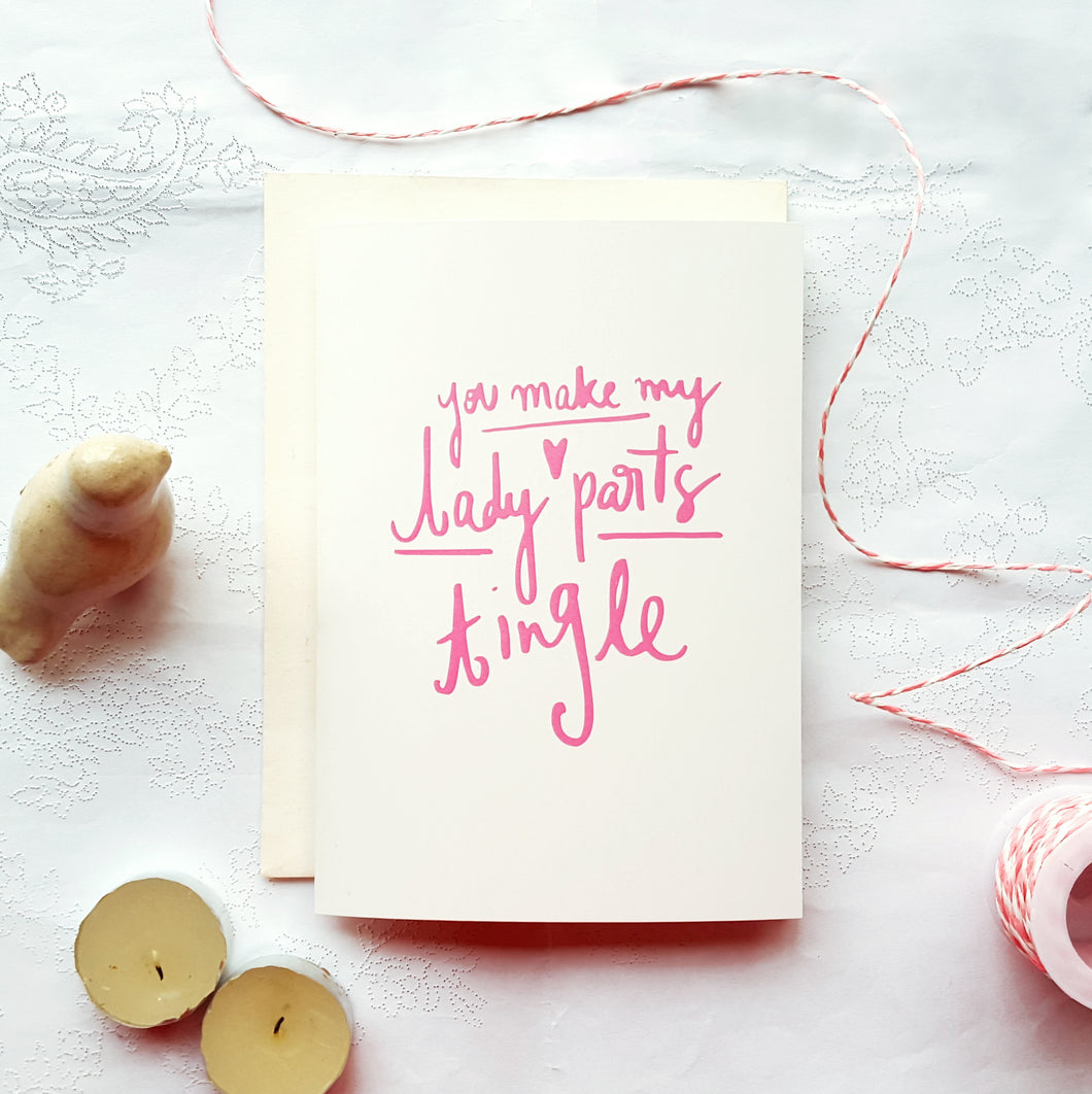 Lady Parts Tingle Card