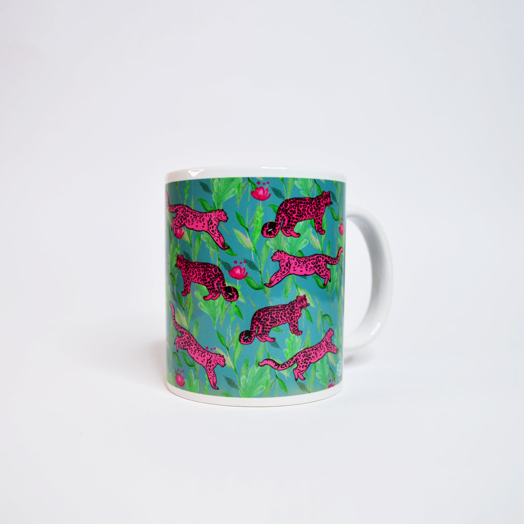 Pink Leopard Mug