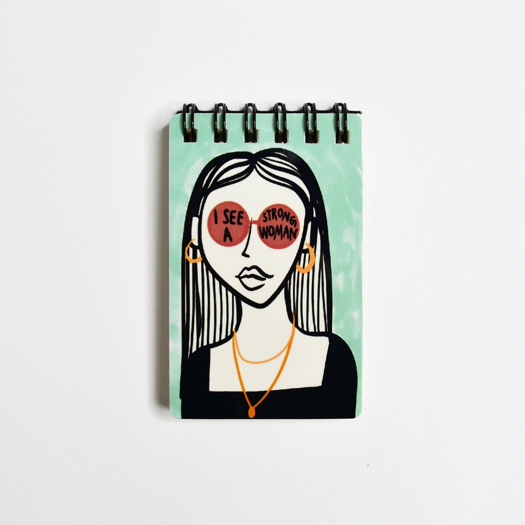 I See a Strong Woman Mini Notepad