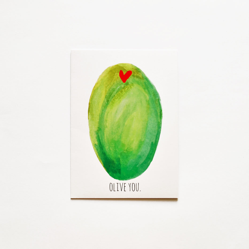 Olive You Card