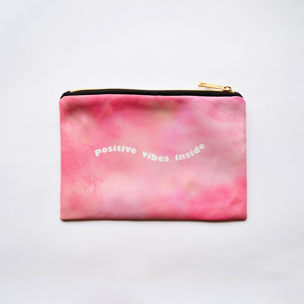 Positive Vibes Zipper Pouch