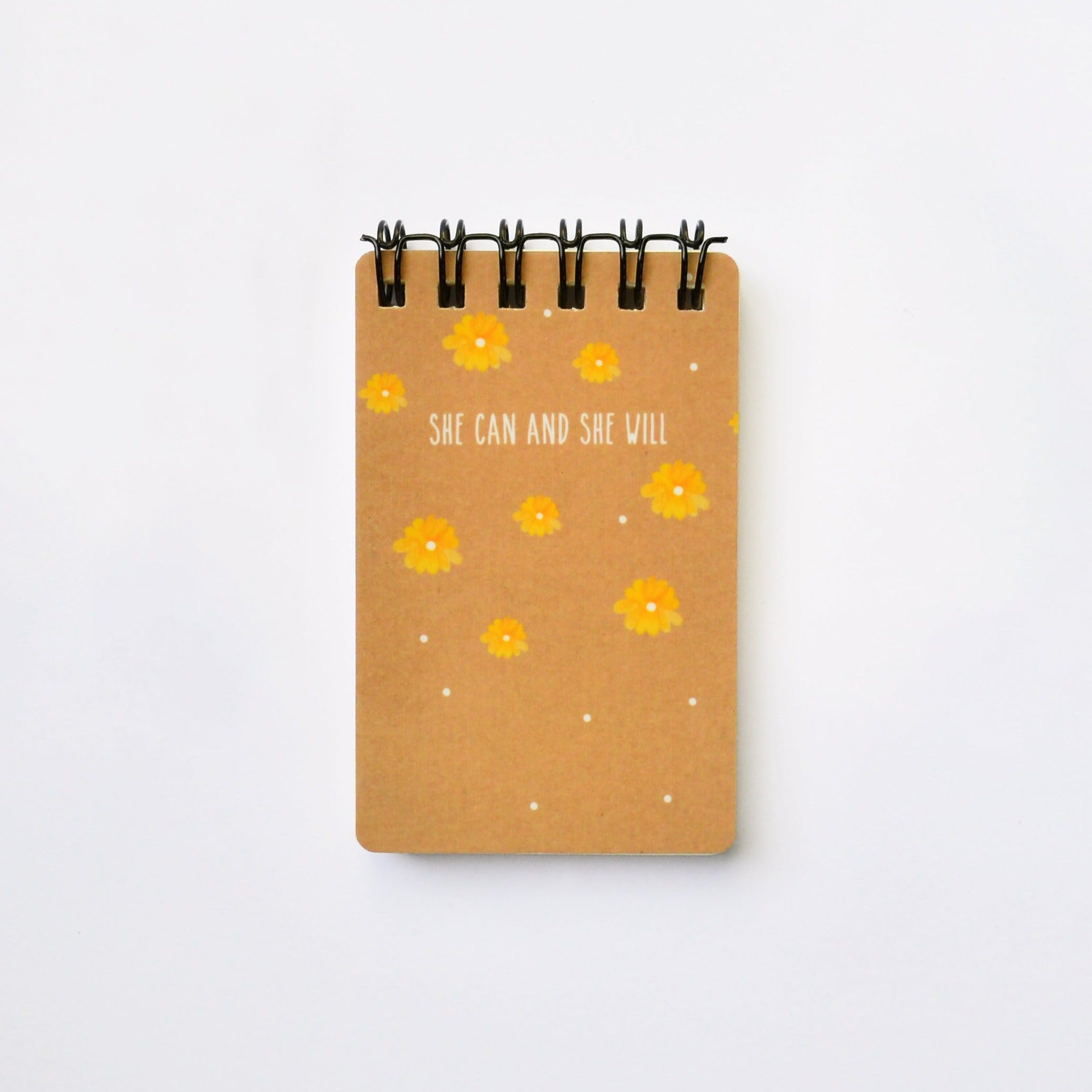 She H Notepad She Can and She Will Mini Notepad – Prisms and Paintbrushes