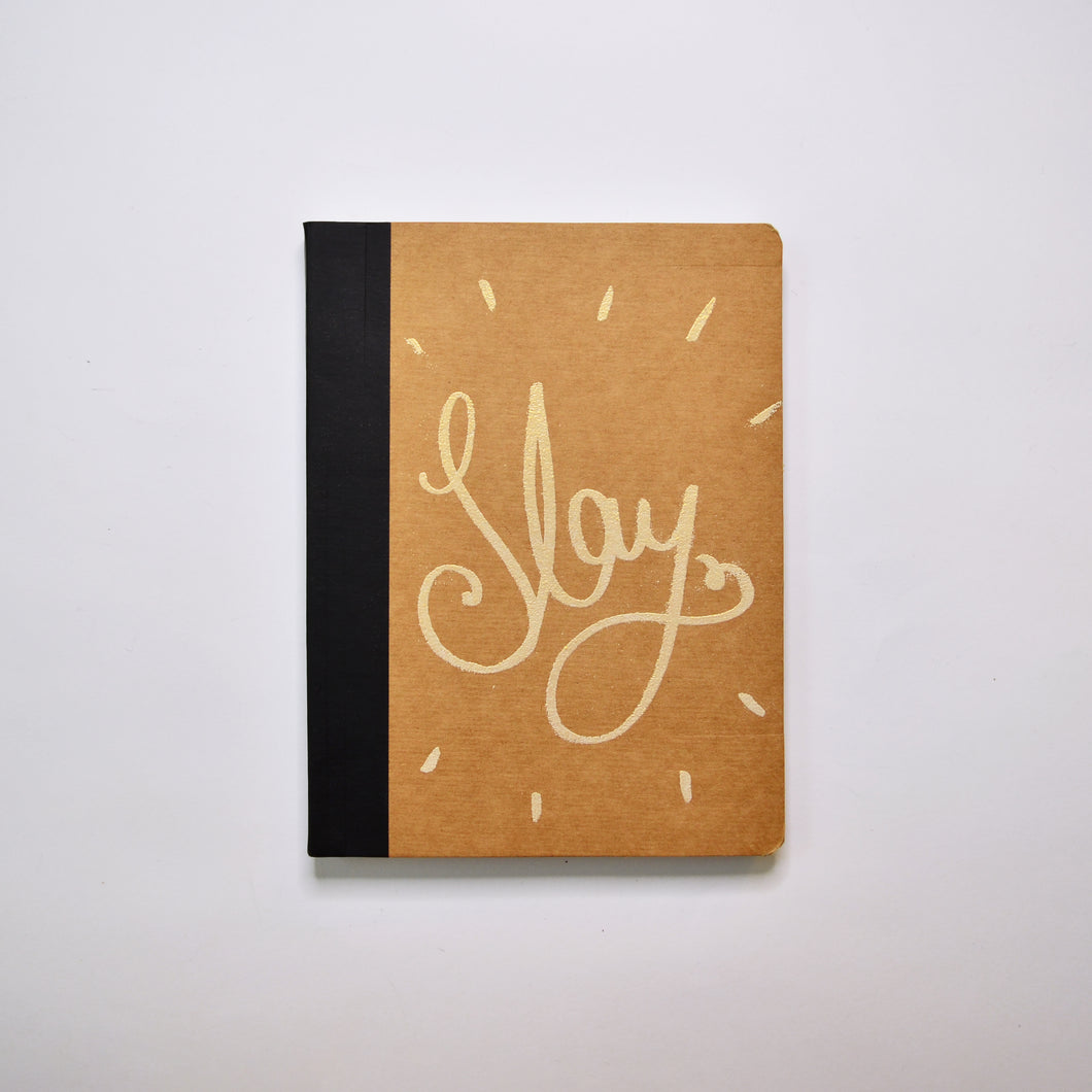 Slay Half Square Grid Half Blank Kraft Journal