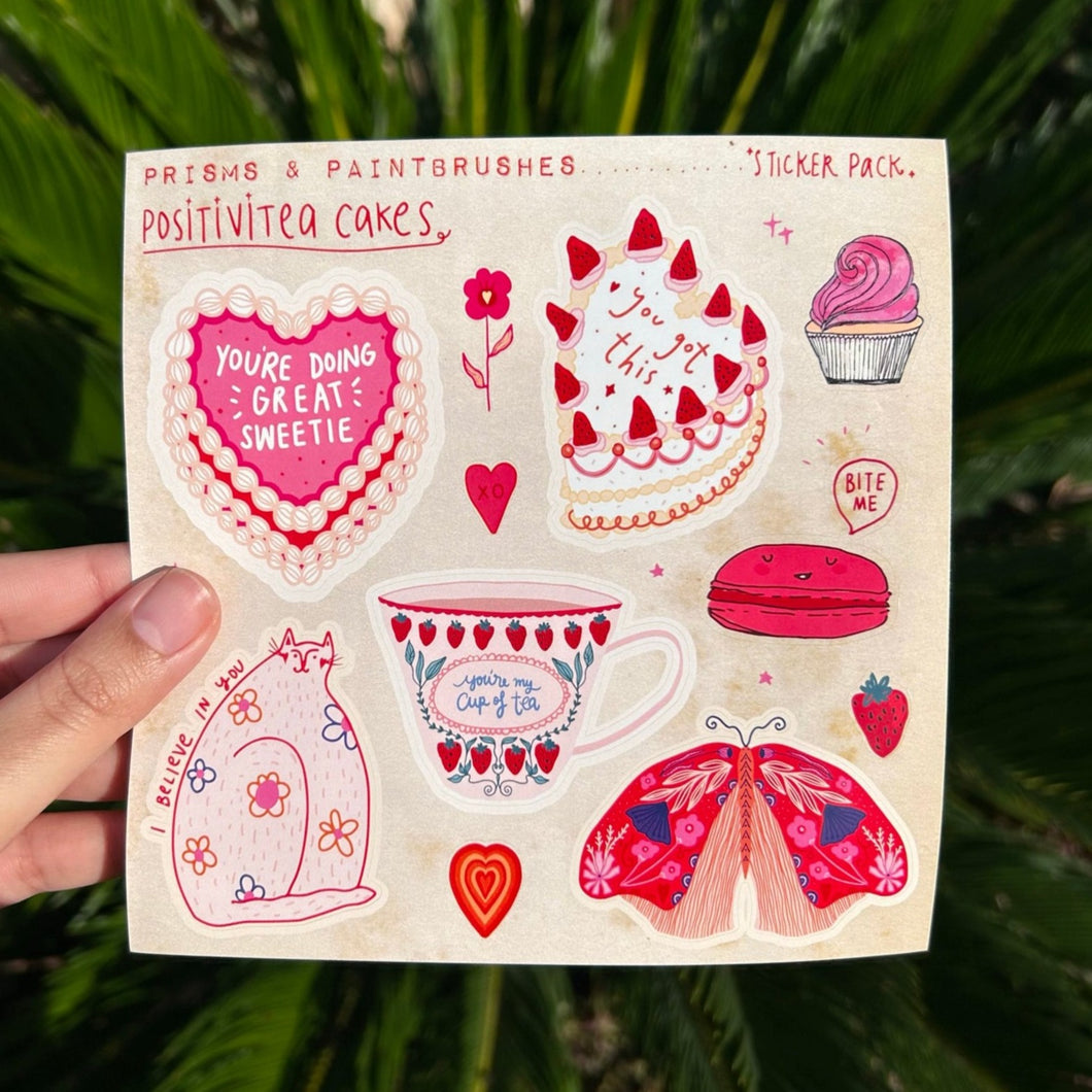 Positivitea Cakes Sticker Pack