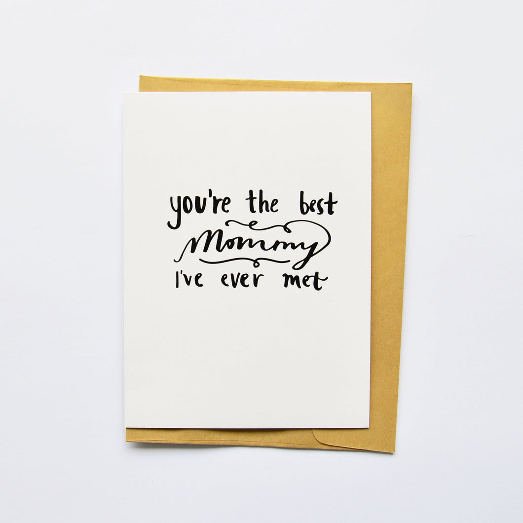 The Best Mom Card